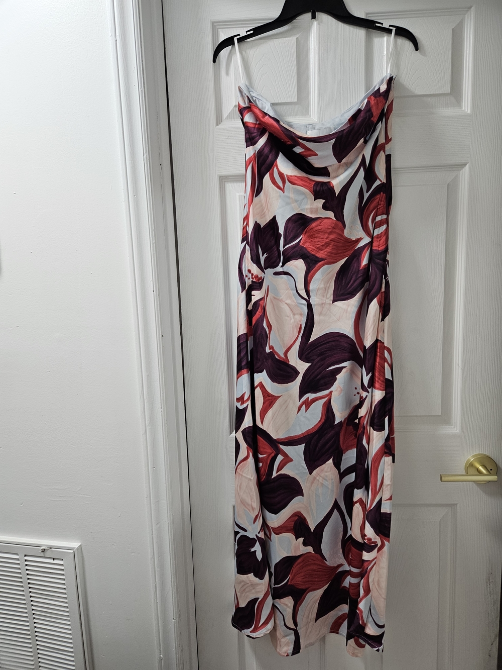 Strapless Floral Paper Heart Slip Dress Size XL
